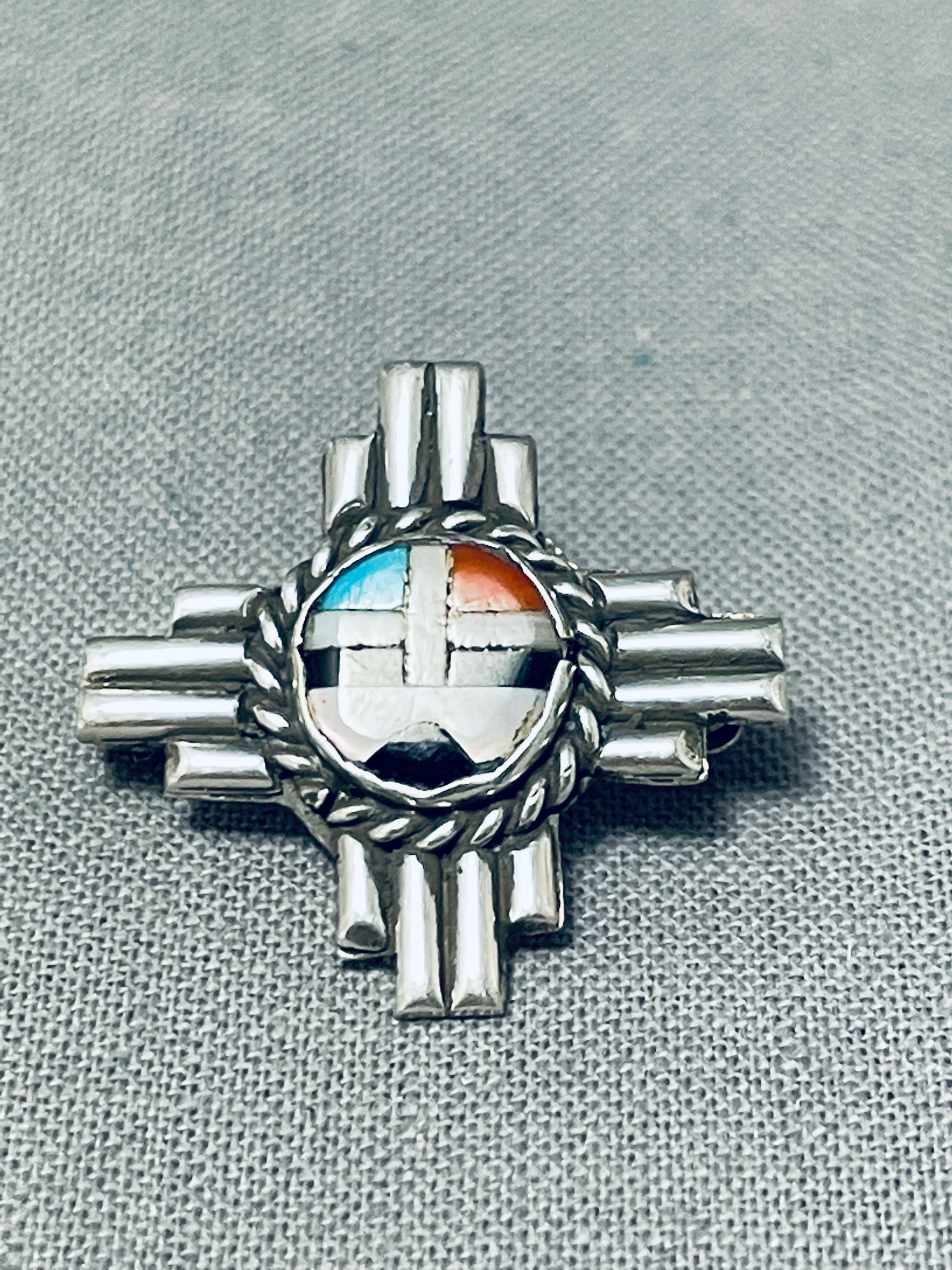 Zuni Sunface Pin - Etsy Canada Zuni Sunface Pin - Etsy Canada
