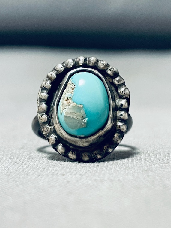 Best Early 1900's Vintage Native American Navajo Carico Lake Turquoise Sterling Silver Bracelet Best Early 1900's Vintage Native American Navajo Carico Lake Turquoise Sterling Silver Bracelet