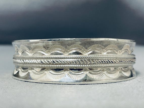 Incredible Native American Navajo Sterling Silver Signed Gil Smith