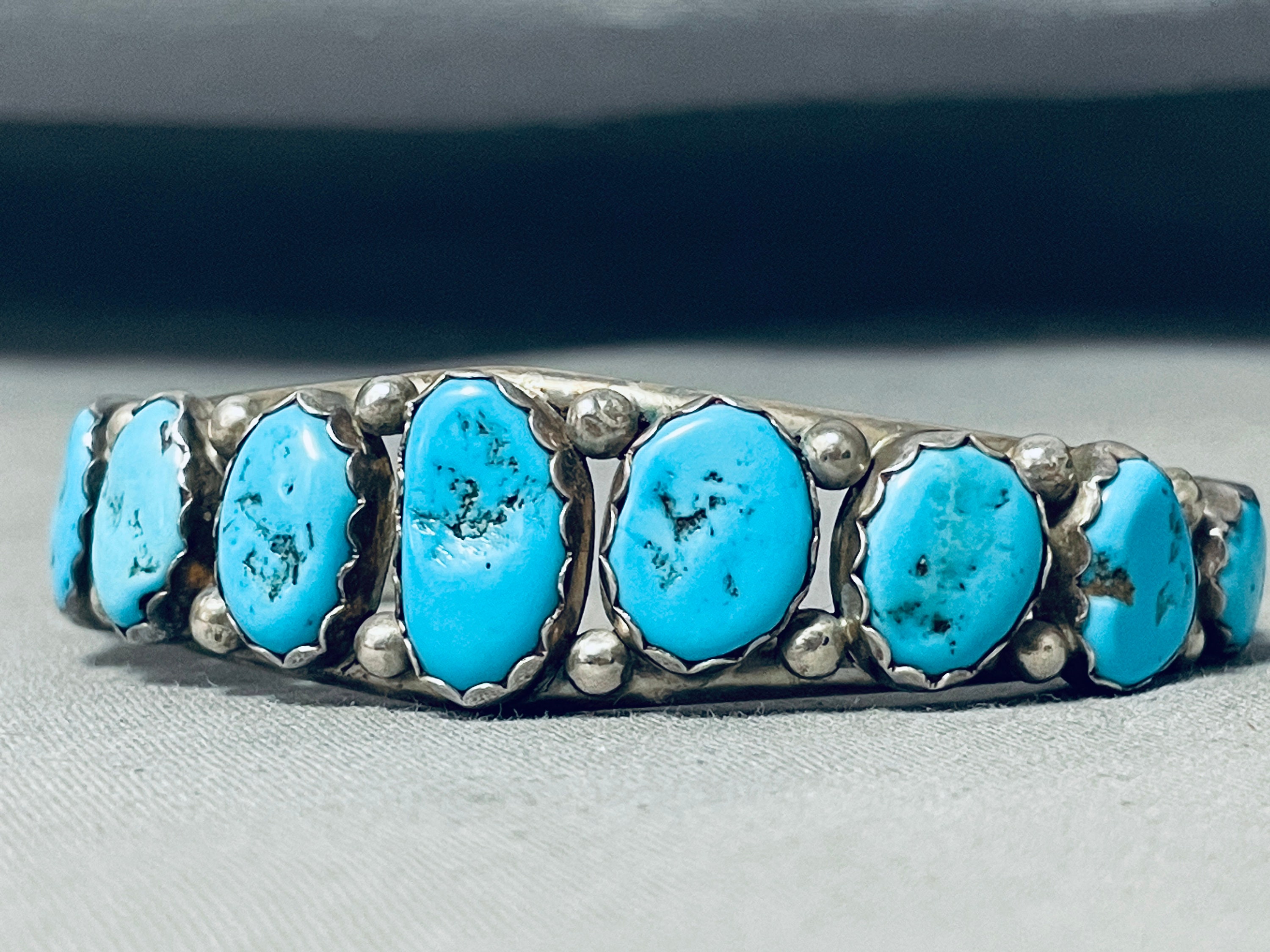 Superlative Vintage Navajo Platero Sterling Silver Native American Barrette Superlative Vintage Navajo Platero Sterling Silver Native American Barrette