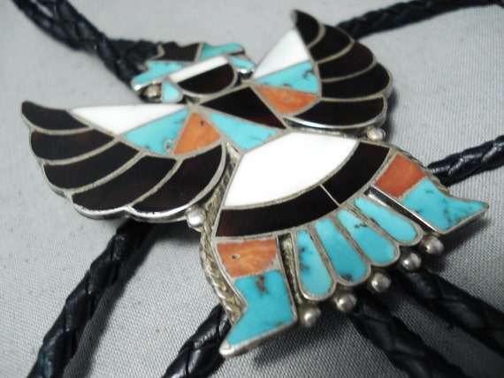 Amazing Vintage Native American Zuni Turquoise Co… - image 4