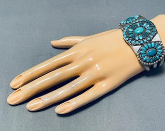 1920's Vintage Museum Native American Navajo Turquoise