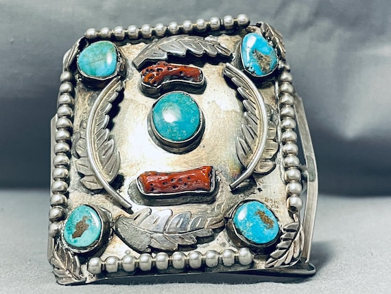 Native American Important Anna Begay Turquoise Sterling Silver Easter Blue Bracelet Old Native American Important Anna Begay Turquoise Sterling Silver Easter Blue Bracelet Old