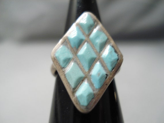 Intricate Vintage Zuni Native American Turquoise … - image 2