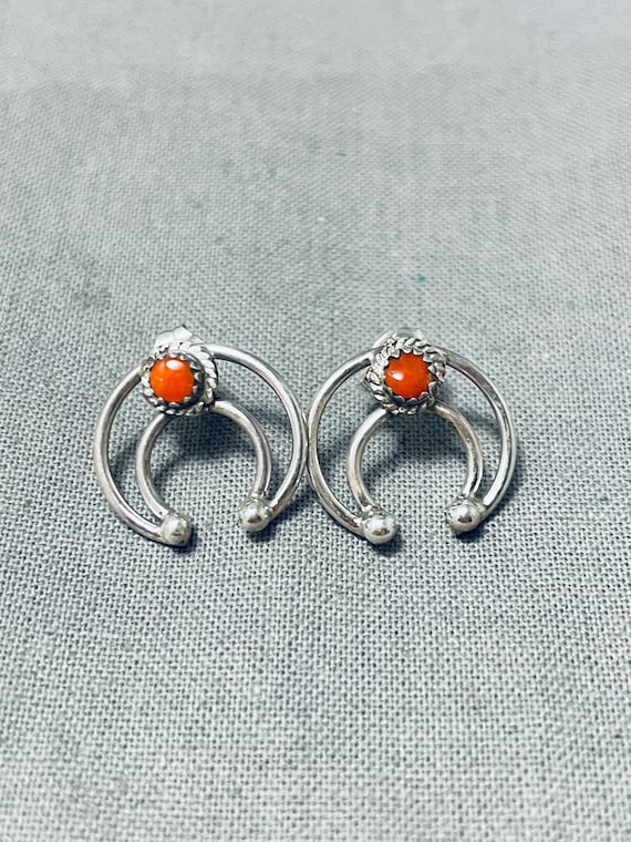 Amazing Navajo Damale Turquoise Sterling Silver Earrings Native American Amazing Navajo Damale Turquoise Sterling Silver Earrings Native American