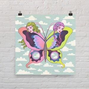 Poster Gemini farfalla psichedelica