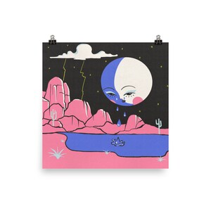 Crying Moon Poster