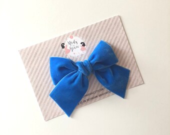 Mint Green Large Bow Clip - Emmy & Belle main image 1