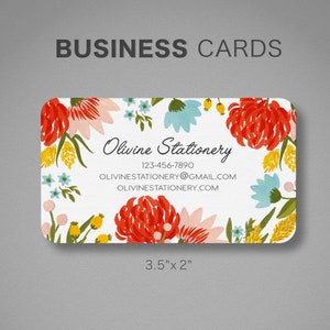 Business Cards Printable, Name Card Template, Photography Name Card,  Calling Cards, DIY Business Cards, EASY to Edit and Print at Home 