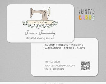 Sewing Business Card | Tailor & Alterations | Physical Printed Cards