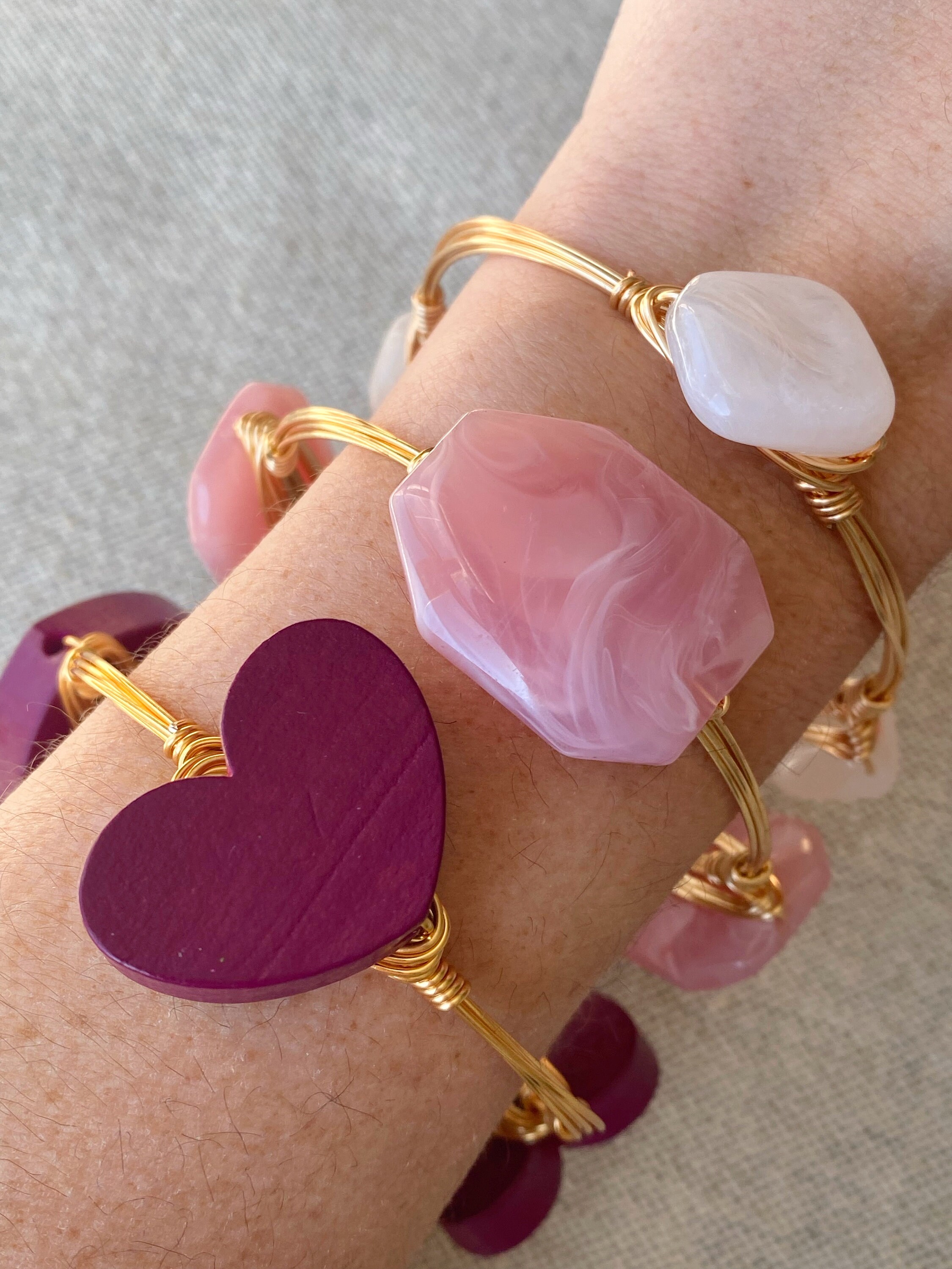 thumbnail interactive-video image 1 of Blue Love Heart Tennis Bracelet – Phantom Jewels 1 of 13
