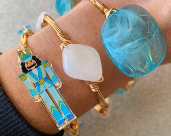 Christmas Bangle, Nutcracker Bangle, Christmas Jewelry, Blue Nutcracker Bangle, Christmas Bracelet, Nutcracker Bracelet