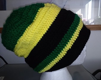 Jamaikanische Mütze - Für mittleres bis dickes Haar