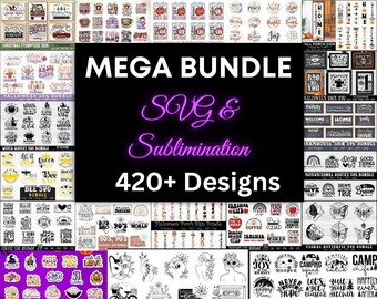 MEGA SVG & Sublimation Bundle l  l Cricut l Digital Cut Files l Silhouette l Instant Download