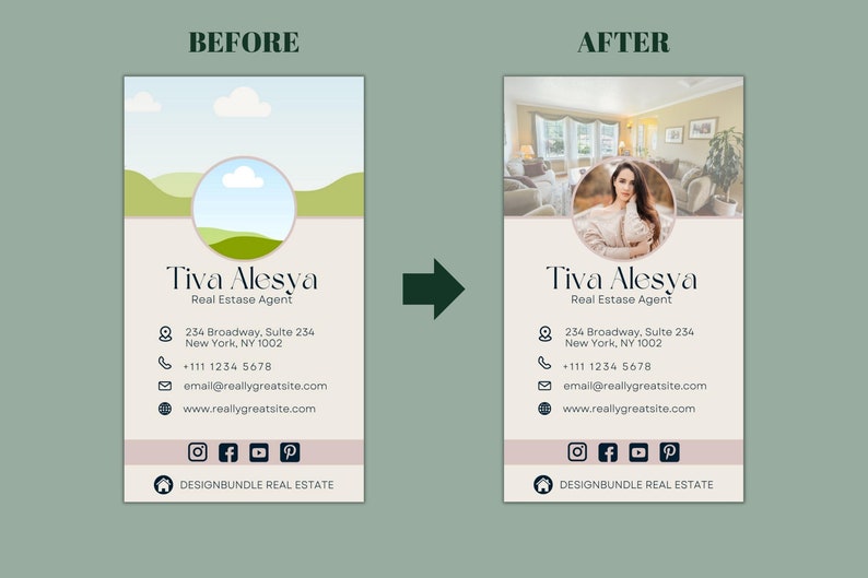 Digitalbusinesscardcanvatemplate Etsy