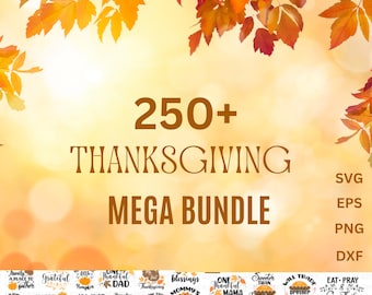 Thanksgiving Bundle l Clip Art l Sublimation l Cricut l Cut Files l SVG l Lightroom Presets