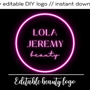 Editable Beauty Logo, Editable Premade Logo Design, Modern Logo Design, Simple Logo Design, DIY Logo Design