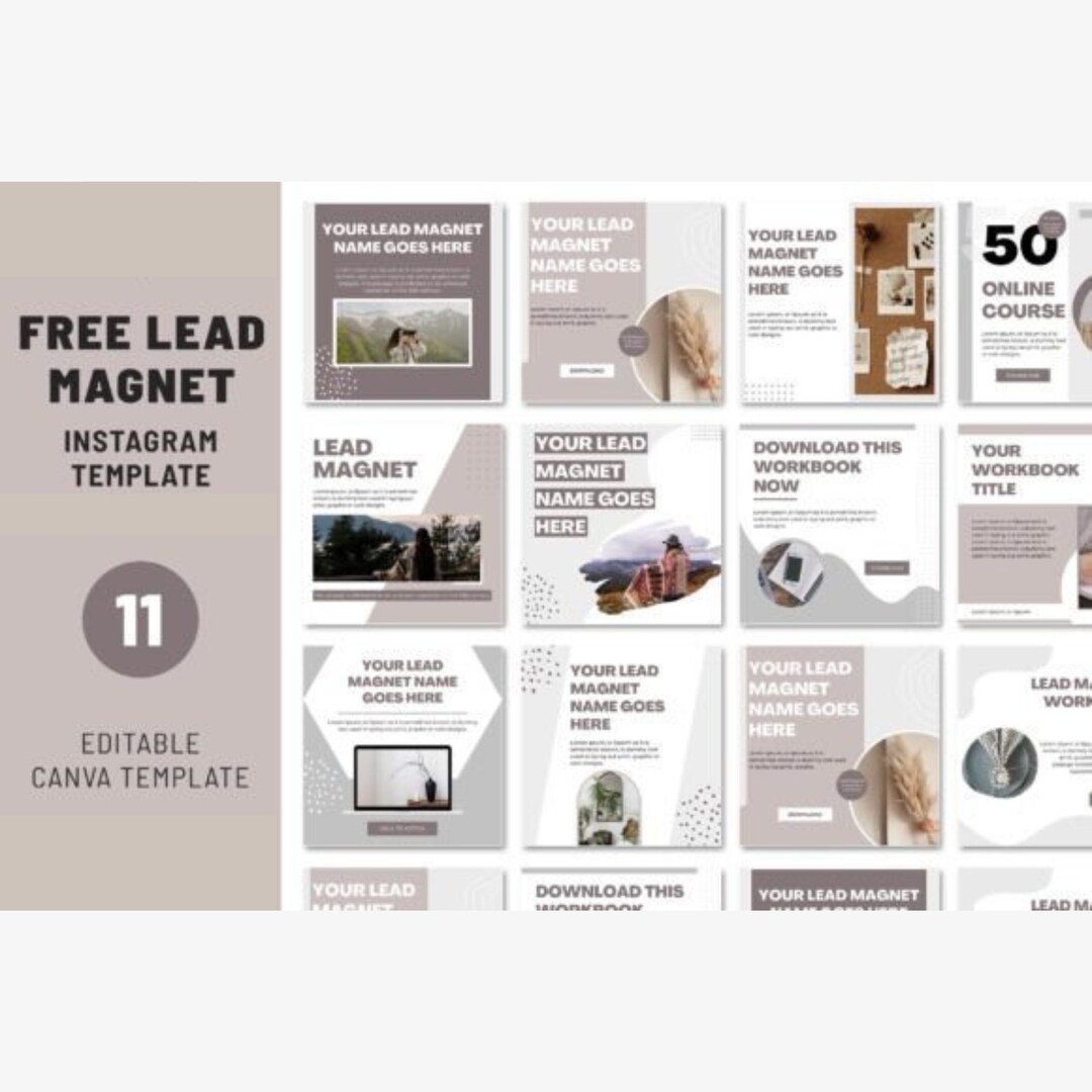 Lead Magnet Editable Templates L Canva L PDF Download - Etsy