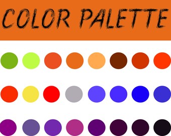 Halloween Procreate Color Palette