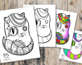 Mon Livre à Colorier Les Monstres Livre Cahier De Dessin Etsy