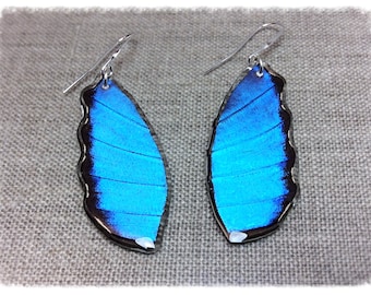 BAMAY Orecchini Pendenti Farfalla Blu Morpho In Acrilico, Leggeri, Ipoallergenici, Regalo Donna - 2