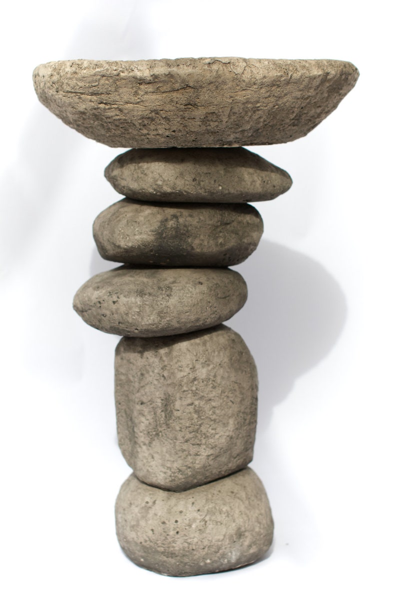 Custom Pebble Bird Bath Bird Feeder Natural Birdbath Stone Etsy