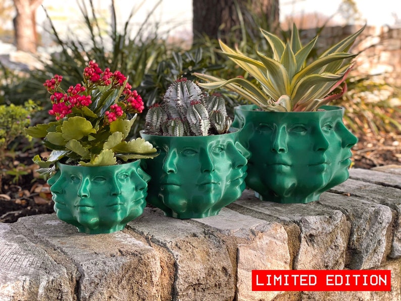 The Original Polyface Planter Ltd Ed Emerald