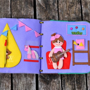 Dollhouse Quiet Book/ 12 Pages/ Felt Quiet Book/ Busy Book/ - Etsy