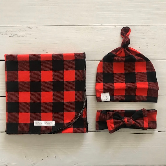 buffalo plaid swaddle