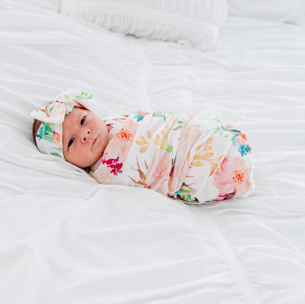 Baby swaddle / floral swaddle / newborn swaddle blanket / girl Etsy