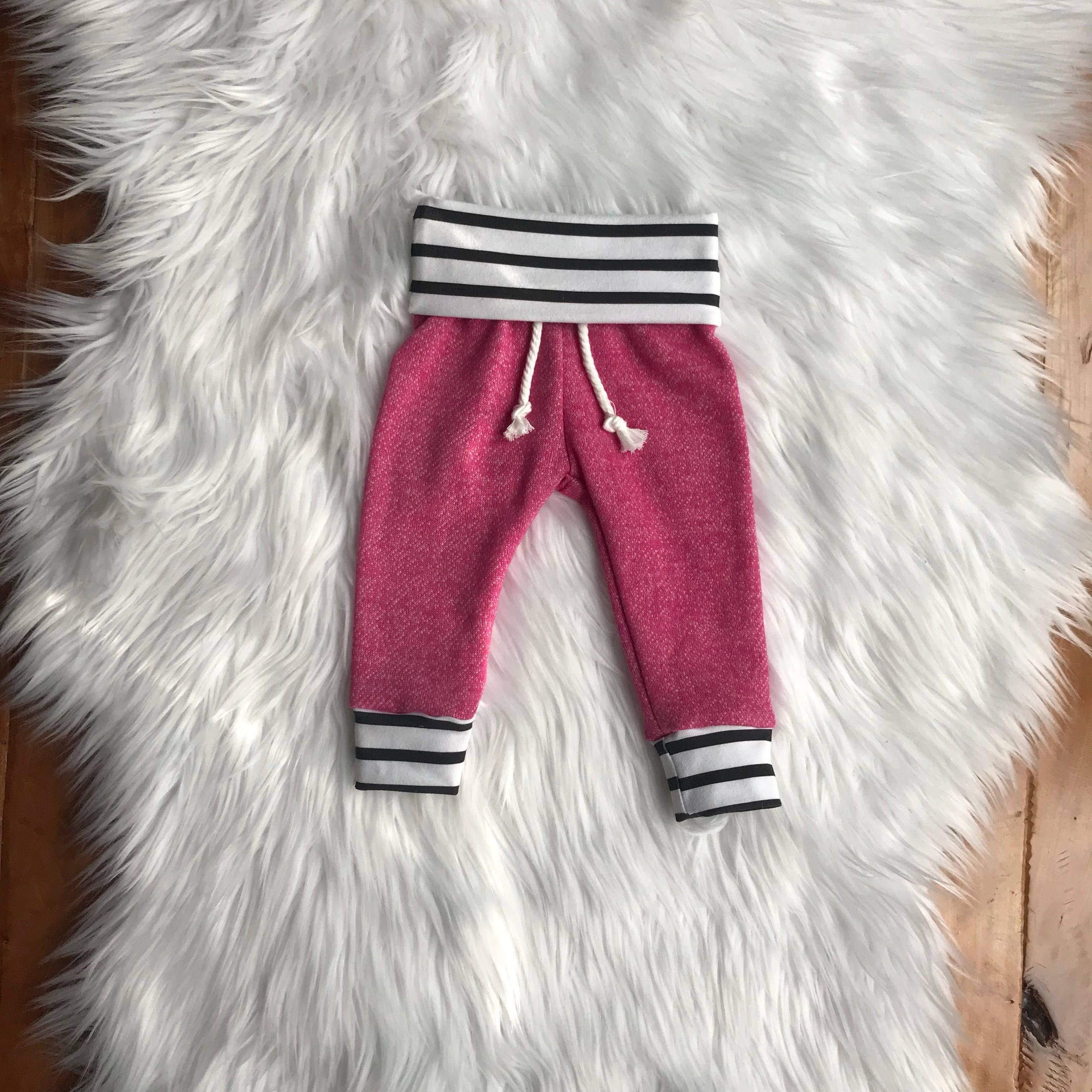 Rose Pink Baby Jogger Set Newborn Baby Girl Jogger Set Baby Etsy