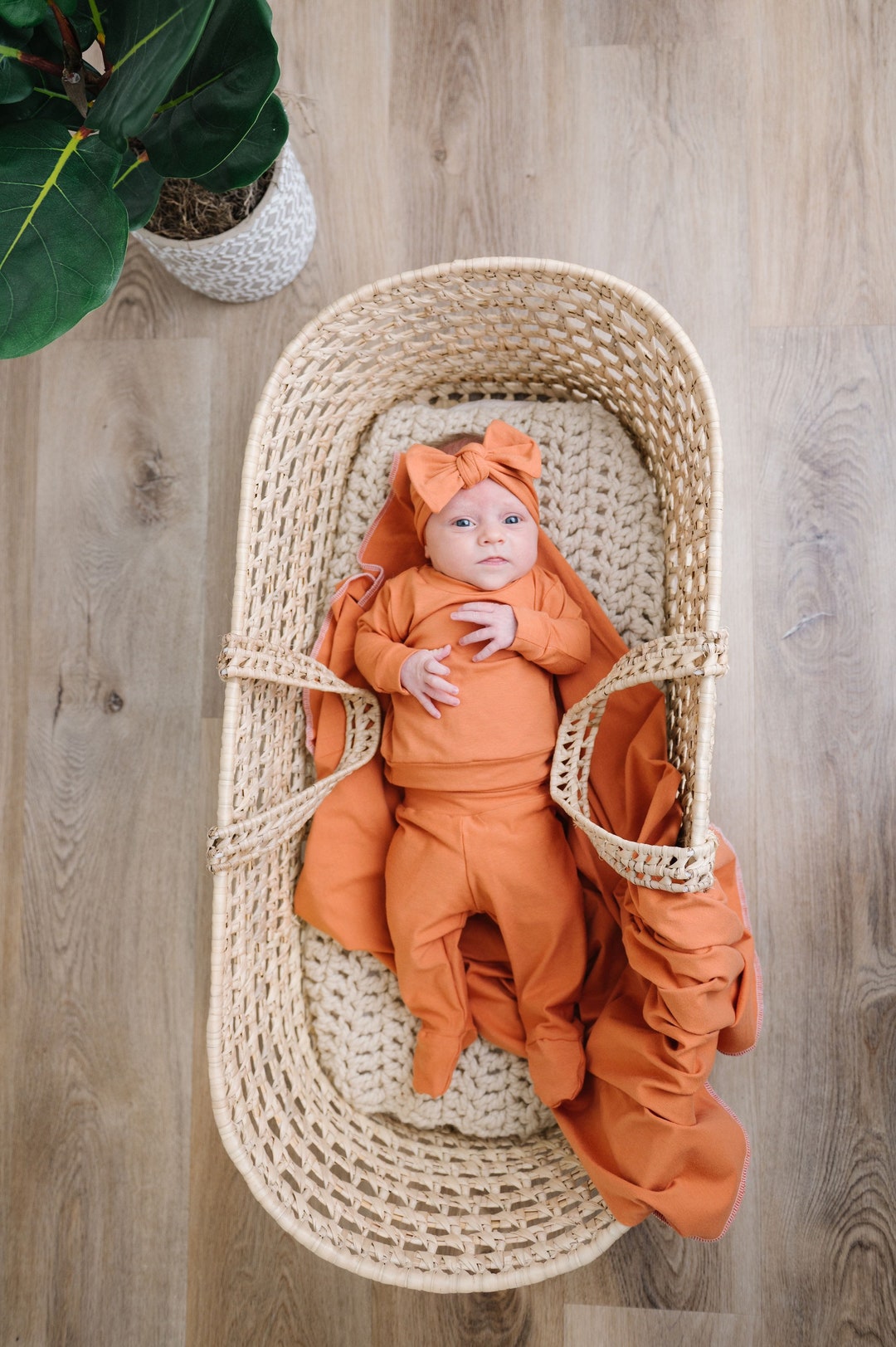 Rust Baby Outfit Gender Neutral Baby Outfit Leggings With Etsy