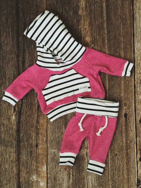 Rose Pink Baby Jogger Set Newborn Baby Girl Jogger Set Baby Etsy