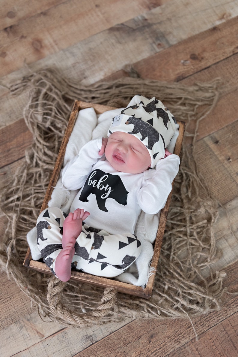 Newborn outfit / baby bear outfit / baby outfit / coming home Etsy