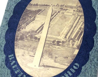 RAILROAD Memorabilia– 1929 B&O Railroad– 32p Travel Book + INSERT!