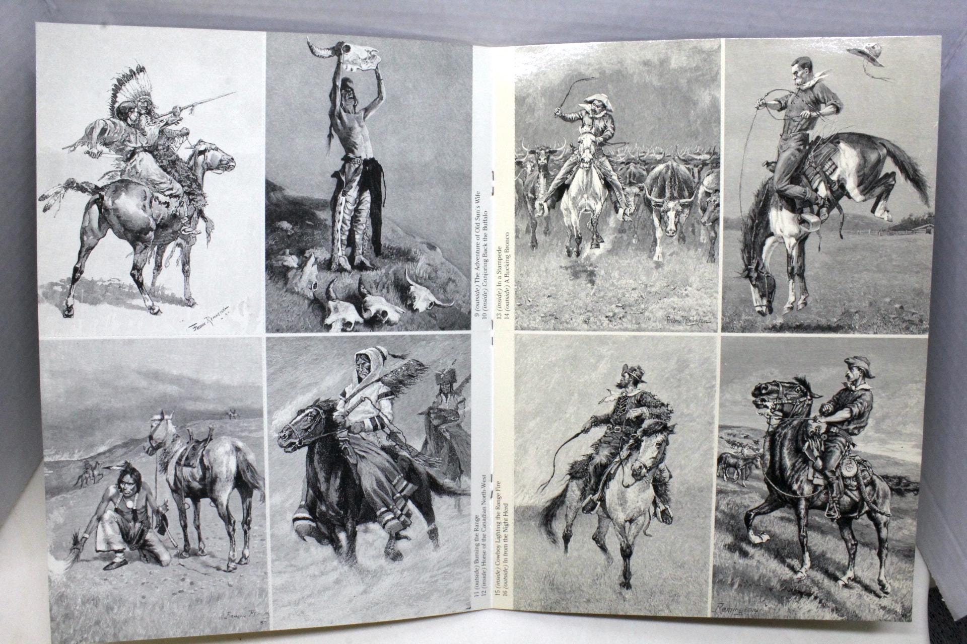 24 Frederic Remington– Postcard Prints by Old West Artist READY-TO