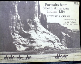 1972 –Edward S Curtis– Native American Indian Portraits –Sepia Tone– SC 9”x12”