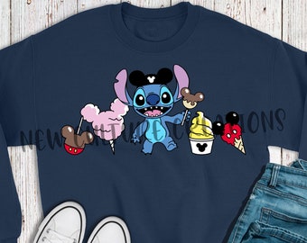 Disney Crewneck, Stitch Sweatshirt, Stitch hoodie, Disney Trip Shirts