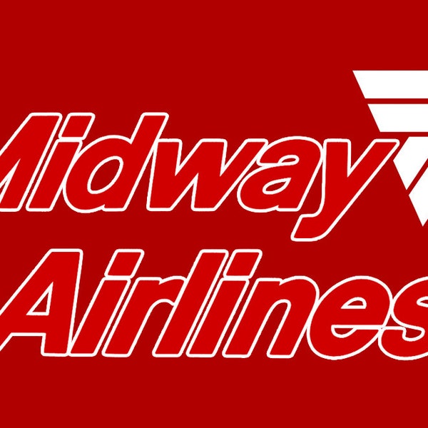 Midway Airlines Logo Fridge Magnet (LM14036)