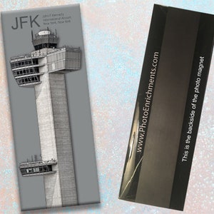 JFK Kennedy International Airport Tower Handgemachter 5 Zoll x 5 Zoll Kühlschrankmagnet (PMA9016)