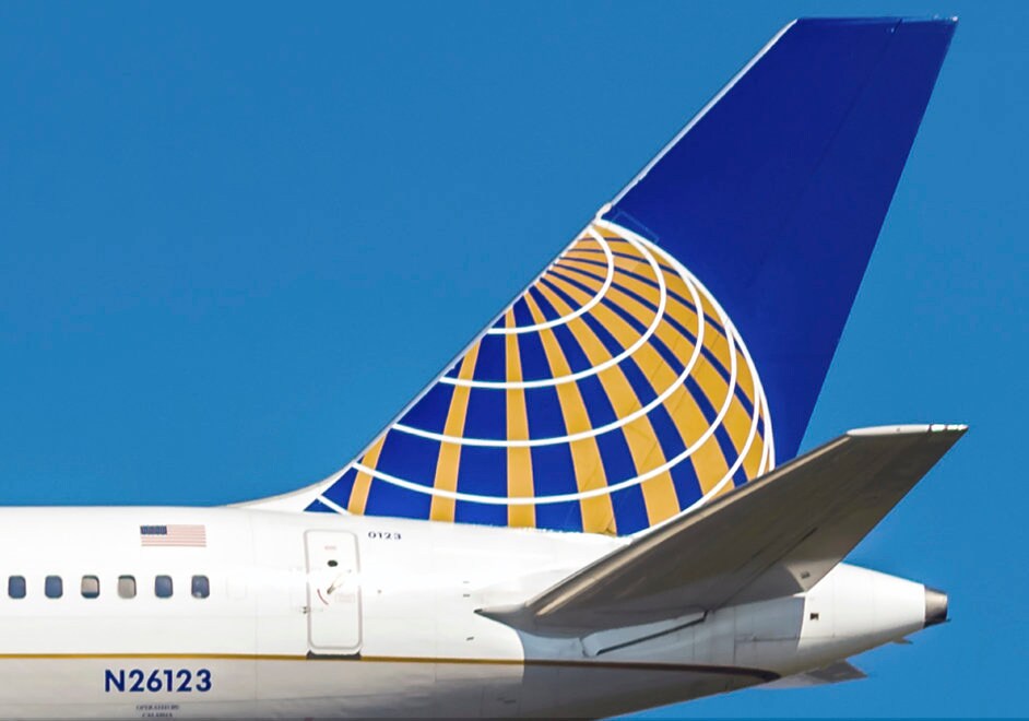 United Airlines Boeing 757 Tail Logo Handmade 3.25