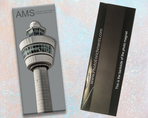 AMS アムステルダム スキポール国際空港 タワー ハンドメイド 2インチ