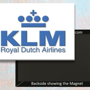 KLM Royal Dutch Airlines Logo Fridge Magnet (LM14064)