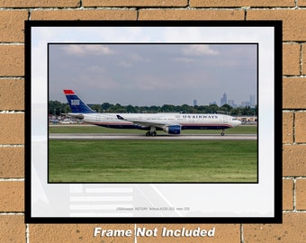 USAirways Airbus A330-323 11" x 14" Color Photograph (WW004RGJM11x14)