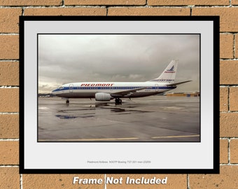 Piedmont Airlines Boeing 737-301 11&quot; x 14&quot; Color Photograph (K108LGFH11X14)