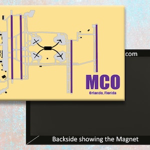 MCO Knöpfe, Magnet, Landkarte, Landkarte, Landkarte, Landkarte, International Airport, International Airport