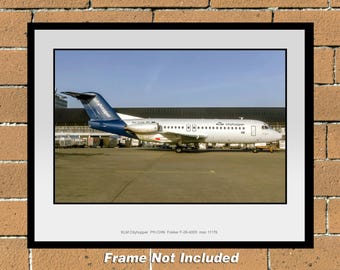 KLM Cityhopper Fokker F-28 11" x 14" Color Photograph (F026RGSO11X14)