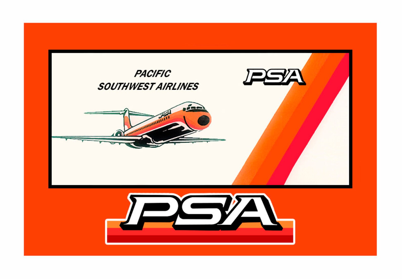 PSA Airlines Logo Handmade 3.25 X 2.25 Fridge Etsy