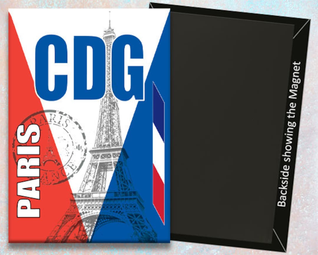 CDG Paris Airport Code Handmade 3.25