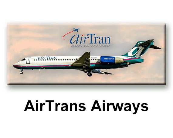 Airtran Airways Boeing 717 Handmade 2x5 Etsy